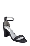 Bandolino Armory 2 Ankle Strap Sandal In Navy Glam Fabric/ Blue