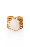 Christina Greene Open Ring In Pearl