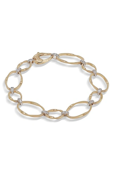 Marco Bicego Women's Marrakech Onde 18k Yellow Gold & Diamond Coil Link Bracelet