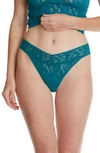 Hanky Panky Original Rise Thong In Night Forest Green