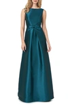 KAY UNGER LOLA BOW TWILL A-LINE GOWN,5514210
