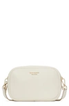 Kate Spade Medium Pebbled Leather Camera Crossbody Bag In Parchment