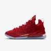 Nike Lebron 18 Basketball Shoe (university Red) In University Red,hyper Punch,metallic Gold,lucky Green