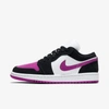 Jordan Air  1 Low Women's Shoe (black) In Black,white,cactus Flower