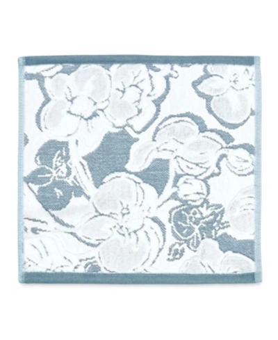 Michael Aram Orchid Wash Cloth Bedding In Blue