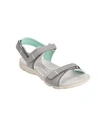 Easy Spirit Womens Lake Adjustable Strap Flat Sandals In Gray