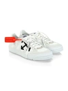 Off-white Men's Leather Polo Sneakers In White Black