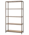 Trinity 5-tier Bamboo Shelving Rack In Bronze