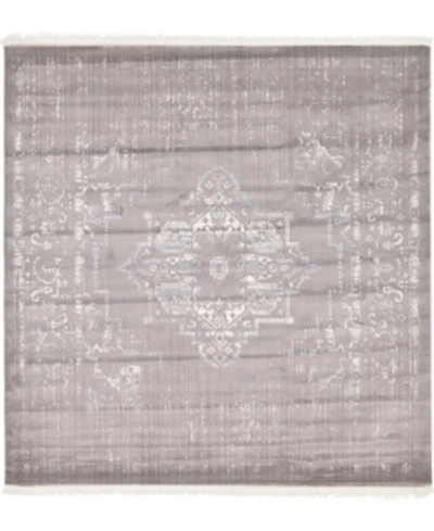 Bridgeport Home Closeout! Bayshore Home Norston Nor2 8' X 8' Square Area Rug In Gray