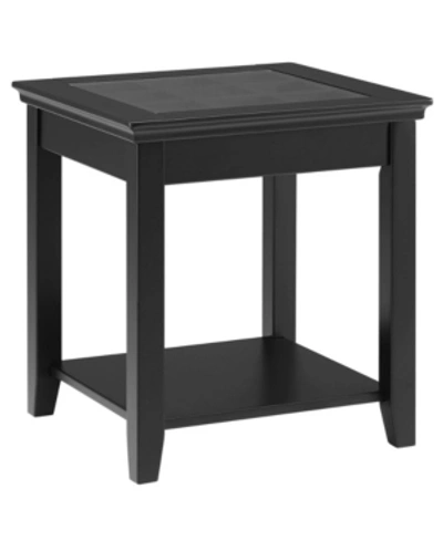 Linon Home Decor Loxford End Table In Black