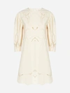 SEE BY CHLOÉ BRODERIE ANGLAISE COTTON MINI DRESS
