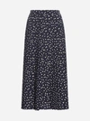 MAX MARA KARUB POLKA-DOT PLEATED MIDI SKIRT