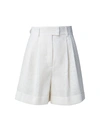 AKRIS FIRIS ORGANZA JACQUARD STRIPE SHORTS,,400013039725