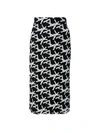 AKRIS CUT-UP EMBROIDERED PENCIL SKIRT,400013040728