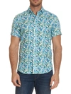 ROBERT GRAHAM MEN'S FULLER SHORT-SLEEVE PRINTED SPORT SHIRT,0400013131379