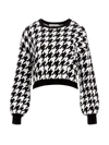 ALICE AND OLIVIA ANSLEY HOUNDSTOOTH SWEATER,400013820556