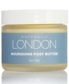 NATURALLY LONDON NOURISHING FOOT BUTTER, LEMON GINGER, 2-OZ