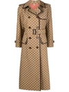 GUCCI GG PATTERN TRENCH COAT