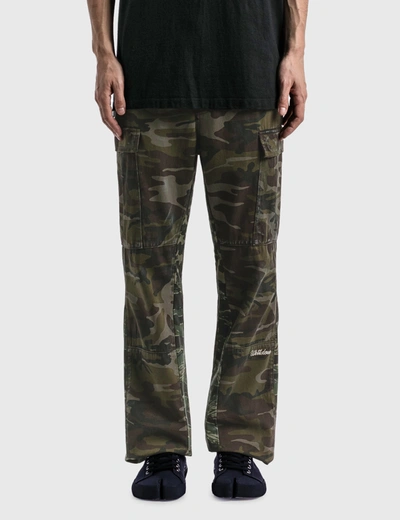 We11 Done Camouflage Cargo Pants In Green