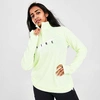 Nike Swoosh Half Zip Mid Layer Top In Volt-green