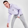 Nike Men's Sportswear Logo Grind Hoodie In Purple