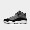 Nike Jordan Men's Air 6 Rings Basketball Shoes In Smoke Grey/university Gold/black/chile Red