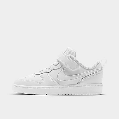 Nike Kids' Toddler Court Borough Low 2 Casual Shoes In White/white/white