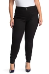 Hue Classic Smooth Denim Leggings In Black