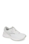 Brooks Adrenaline Gts 19 Running Shoe In White/white/grey