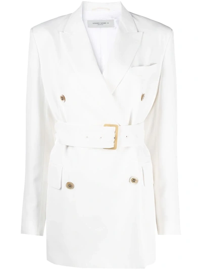 GOLDEN GOOSE DOUBLE-BREASTED BELTED BLAZER