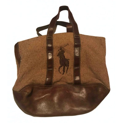 Pre-owned Ralph Lauren Cloth Tote In Brown
