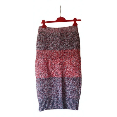Pre-owned Burberry Cashmere Maxi Skirt In Multicolour