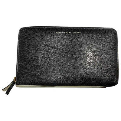 Pre-owned Marc By Marc Jacobs Leather Wallet In Black