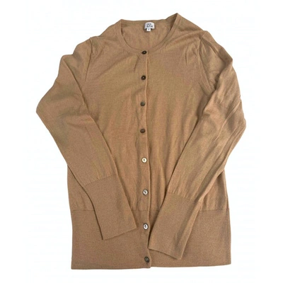 Pre-owned Iris & Ink Cashmere Cardigan In Camel