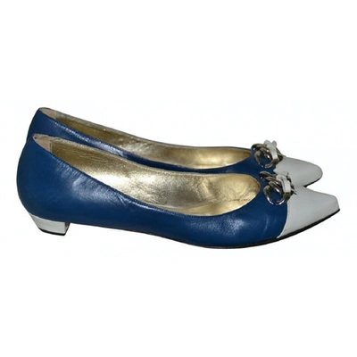 Pre-owned Luciano Padovan Leather Ballet Flats In Multicolour