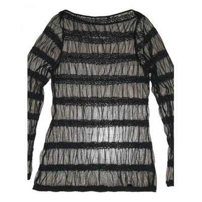 Pre-owned Anne Fontaine Silk Blouse In Black