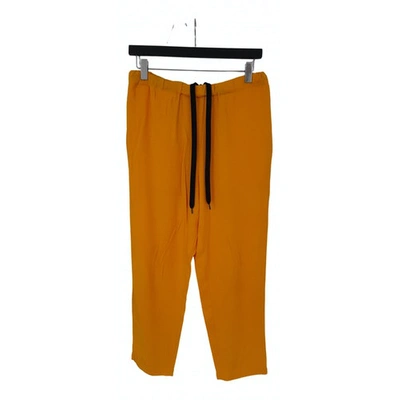 Pre-owned Marni Trousers In Yellow