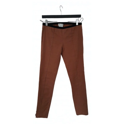 Pre-owned Forte Forte Brown Cotton Trousers