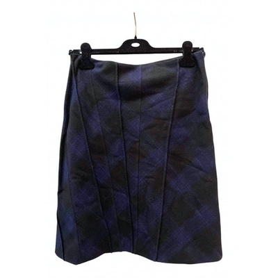 Pre-owned Philosophy Di Alberta Ferretti Wool Mid-length Skirt In Multicolour