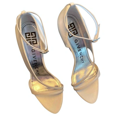 Pre-owned Givenchy Leather Sandals In White