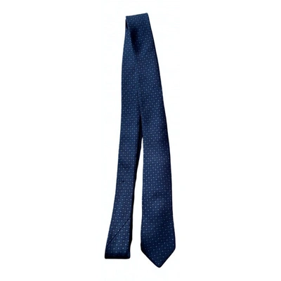 Pre-owned Bally Silk Tie In Blue