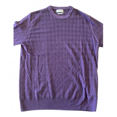 Pre-owned Ballantyne Wool Pull In Purple