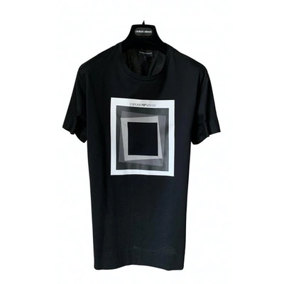 Pre-owned Emporio Armani Black Viscose T-shirt