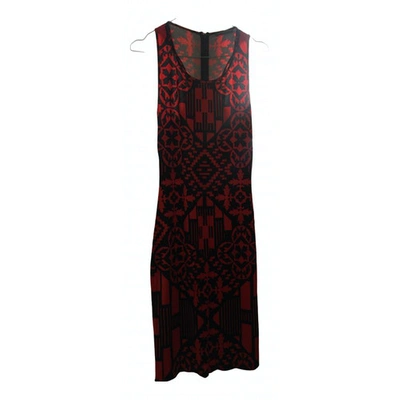 Pre-owned Alexander Mcqueen Mid-length Dress In Red