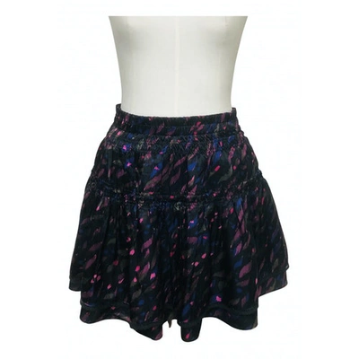 Pre-owned Essentiel Antwerp Silk Mini Skirt In Multicolour