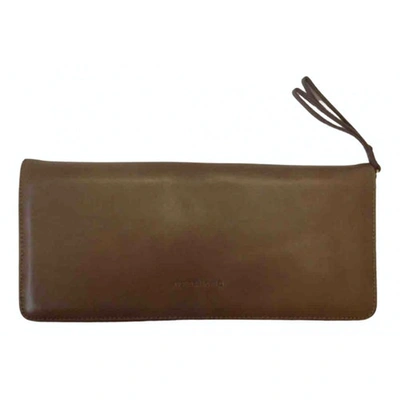 Pre-owned L'autre Chose Leather Clutch Bag In Brown