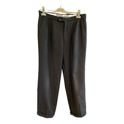 Pre-owned Cacharel Wool Trousers In Grey