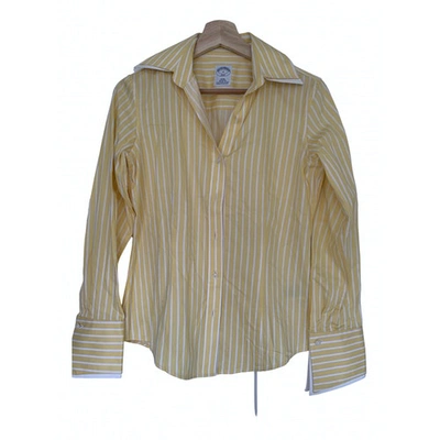 Pre-owned Brooks Brothers Shirt In Yellow