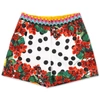Dolce & Gabbana Dot Print Cotton Poplin Shorts In Stampa