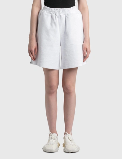 We11 Done Zurry Pyjama Shorts In White
